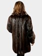 Woman's Medium Tone Long Hair Beaver Fur Stroller