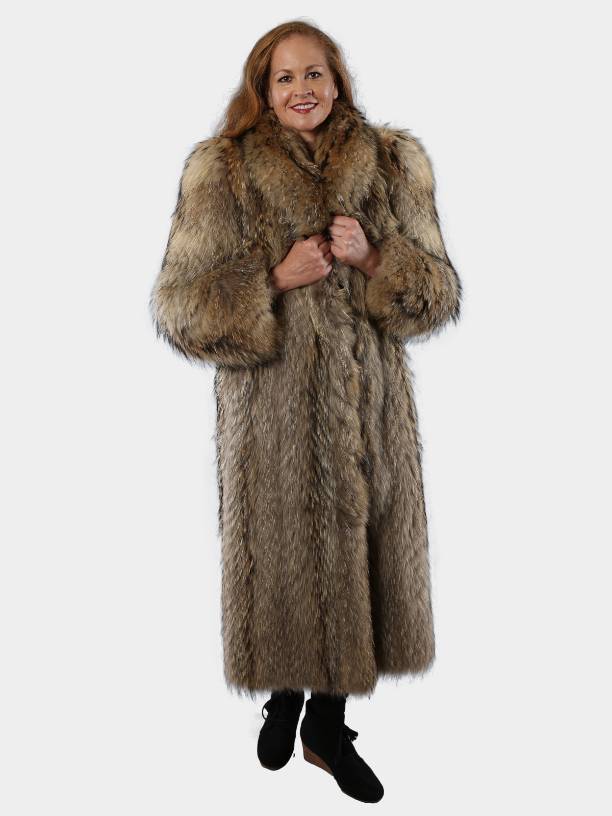 Woman's Finn Raccoon Fur Coat