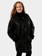 Woman's Christ Black Shearling Lamb Stroller