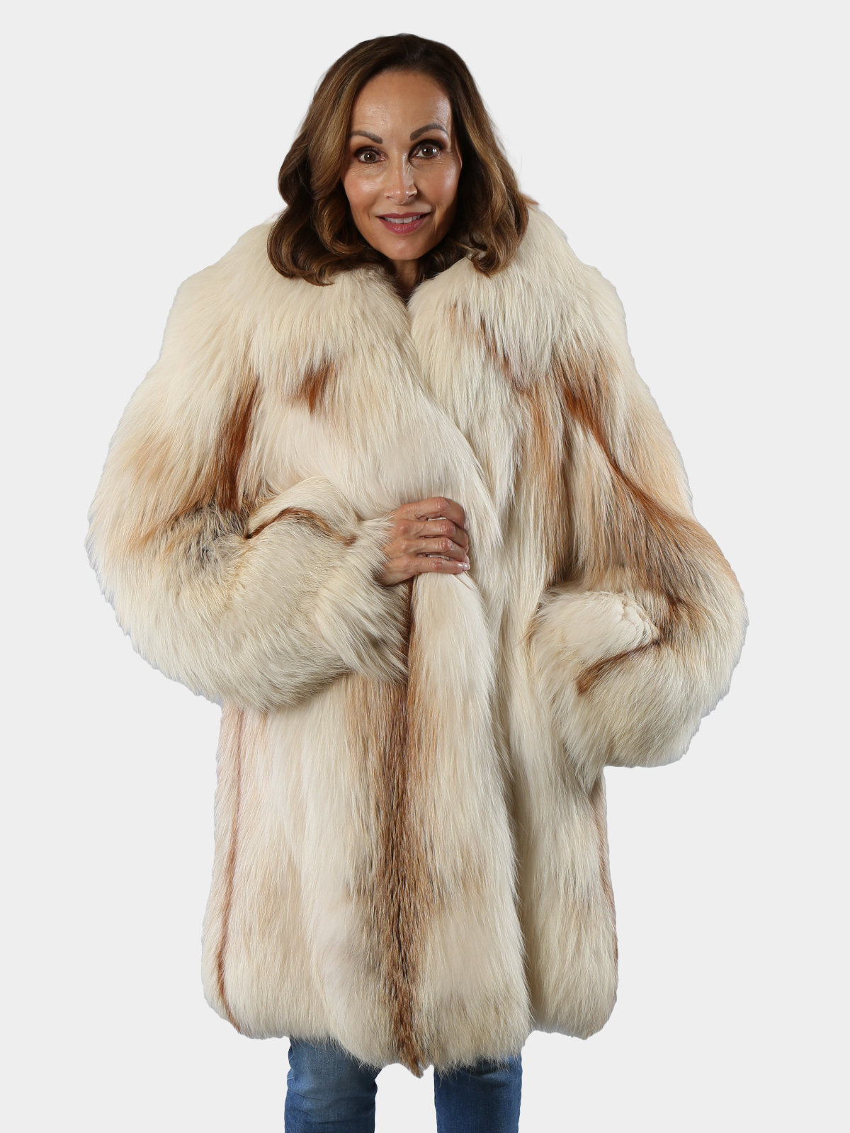 Sun Glo Fox Fur 3/4 Coat - Women's Medium - Estate Furs