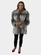 Woman's Indigo Fox Fur Jacket