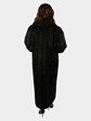 Woman's Ebony Long Hair Beaver Fur Coat