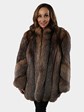 Woman's Crystal Fox Fur Jacket