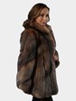 Woman's Crystal Fox Fur Jacket