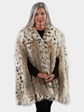 Woman's Cat Lynx Fur Cape
