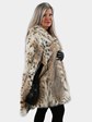 Woman's Cat Lynx Fur Cape