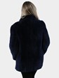 Woman's Royal Blue Paula Lishman Sheared Knit Beaver Fur Jacket