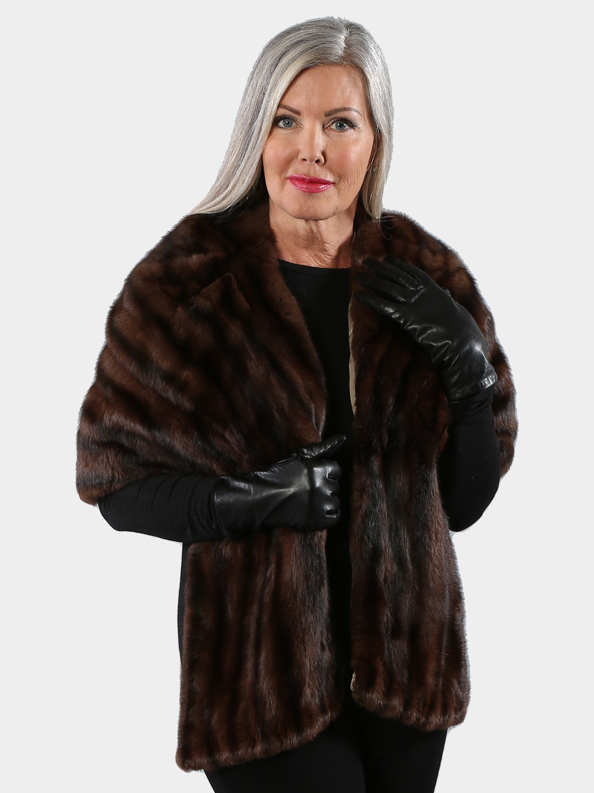 Woman's Natural Squirrel Fur Stole