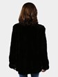 Woman's Black Sheared Mink Fur Jacket / Reversible