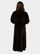 Woman's Deep Mahogany Female Mink Fur Coat