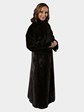 Woman's Deep Mahogany Female Mink Fur Coat