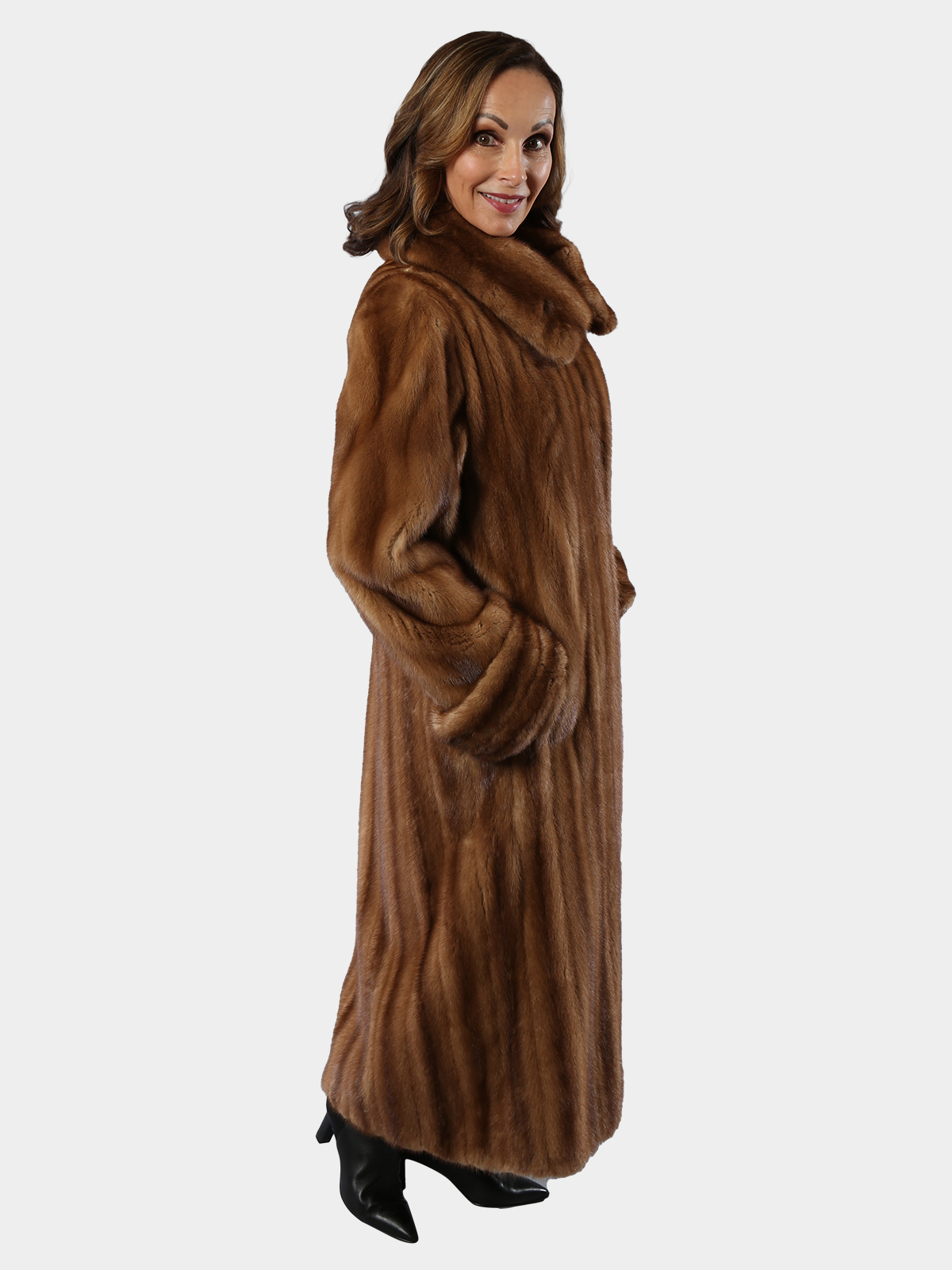 Demi Buff Female Mink Fur Coat (Women's Medium) - Estate Furs