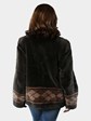 Woman's Grey Sheared Beaver Fur Jacket