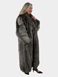 Woman's Silver Fox Fur Coat