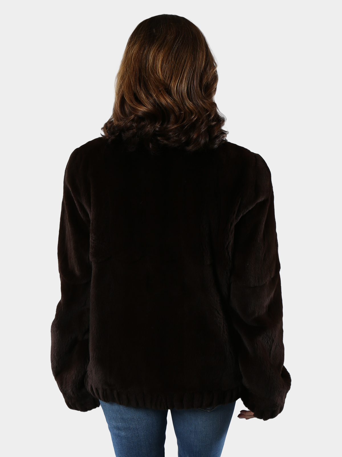 Brown Sheared Mink Fur Jacket (Reversible) - Estate Furs