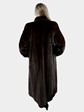 Woman's Mahogany Female Mink Fur Coat