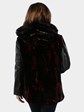 Woman's Multicolored Sheared Beaver Fur Parka or Vest
