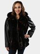 Woman's Multicolored Sheared Beaver Fur Parka or Vest