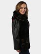 Woman's Multicolored Sheared Beaver Fur Parka or Vest