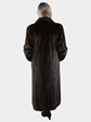 Woman's Mahogany Female Mink Fur Coat