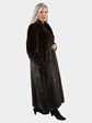 Woman's Mahogany Female Mink Fur Coat