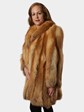 Woman's Red Fox Fur 7/8 Coat