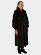 Woman's Mahogany Female Mink Fur Coat