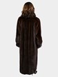 Woman's Mahogany Female Mink Fur Coat