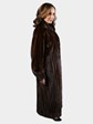 Woman's Mahogany Female Mink Fur Coat