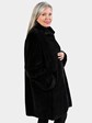 Woman's Onyx Sheared Beaver Fur Stroller