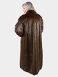 Woman's Medium Tone Long Hair Beaver Coat