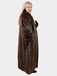 Woman's Medium Tone Long Hair Beaver Coat