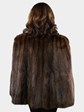 Woman's Vintage Dark Brown Muskrat Fur Cape