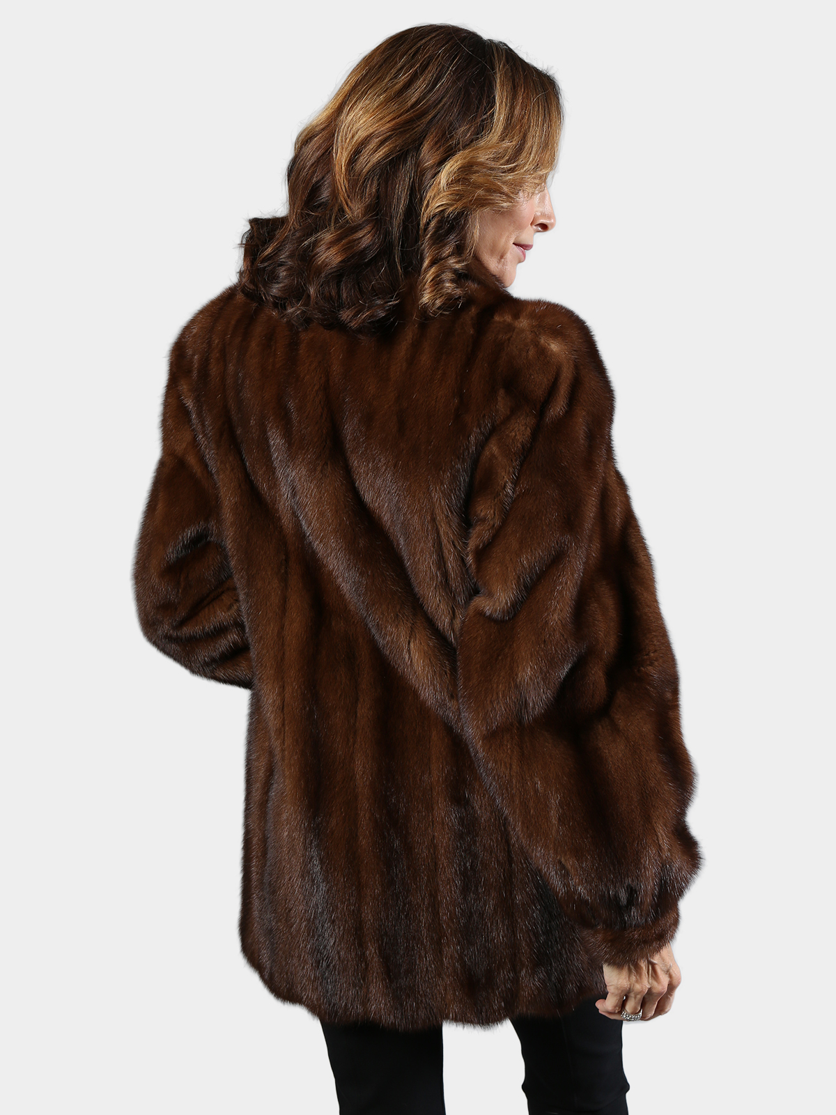Mahogany Female Mink Fur Jacket (Women