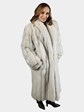 Woman's Blue Fox Fur Coat