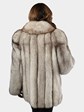 Woman's Blue Fox Fur Jacket