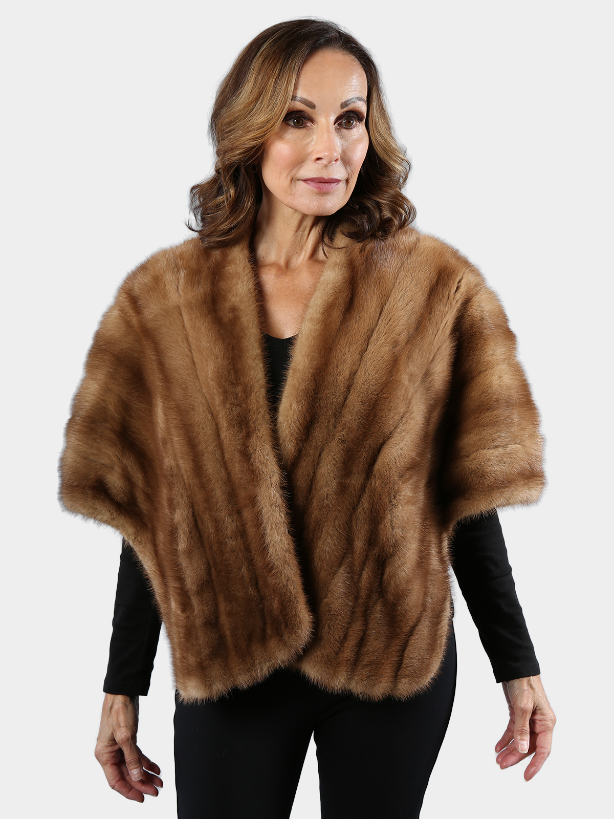 Woman's Vintage Autumn Haze Mink Fur Stole