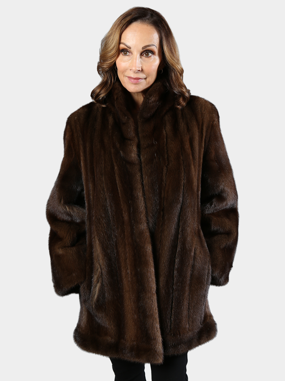 Mahogany Mink Fur Stroller (Women's XL) - Estate Furs