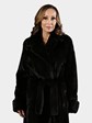 Woman's Blackglama Ranch Female Mink Fur Coat