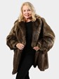 Woman's Medium Tone Beaver Fur Stroller