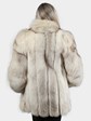 Woman's Blue Fox Fur Jacket