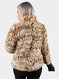 Woman's Sectioned Cat Lynx Fur Jacket