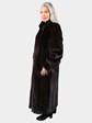 Woman's Mahogany Female Mink Fur Coat