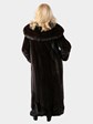 Woman's Mahogany Female Mink Fur Coat