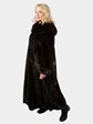 Woman's Mahogany Female Mink Fur Coat