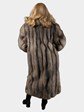Woman's Natural Crystal Fox Fur Coat