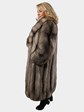 Woman's Natural Crystal Fox Fur Coat