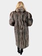 Woman's Natural Silver Fox Fur Coat