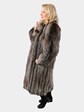 Woman's Natural Silver Fox Fur Coat