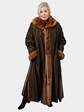 Woman's Whiskey Female Mink Fur Coat